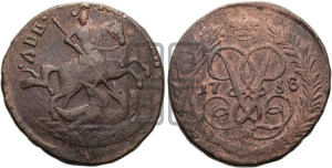 2 копейки 1758 года (гурт “ЕКАТЕРИНБУРГСКОГО ДВОРА”)