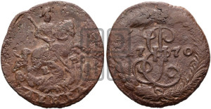 Денга 1770 года ЕМ (ЕМ, Екатеринбургский монетный двор)