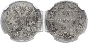 25 пенни 1876 года S