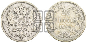 25 пенни 1873 года S