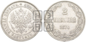 2 марки 1874 года S
