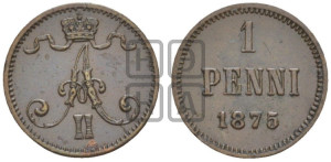 Пенни 1875 года