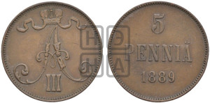 5 пенни 1889 года