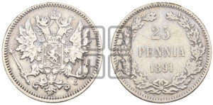 25 пенни 1891 года L