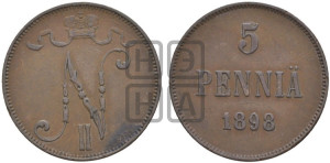 5 пенни 1898 года