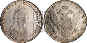 1 рубль 1777 года СПБ/ѲЛ (новый тип)