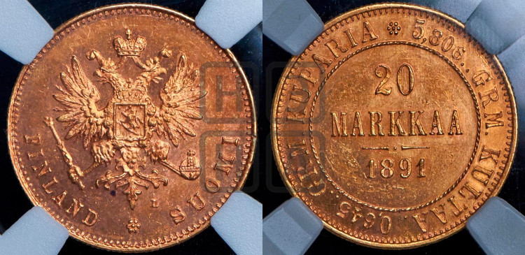 20 марок 1891 года