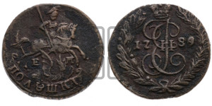 Полушка 1789 года ЕМ (ЕМ, Екатеринбургский монетный двор)