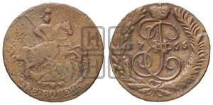 2 копейки 1766 года ММ (ММ, Красный  монетный двор)