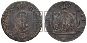 10 копеек 1780 года КМ (для Сибири)