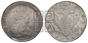 1 рубль 1782 года СПБ/ИЗ (новый тип)