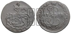 Денга 1789 года КМ (КМ, Сузунский монетный двор)