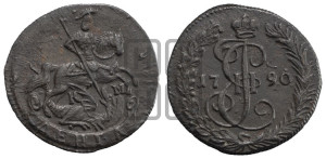 Денга 1790 года КМ (КМ, Сузунский монетный двор)