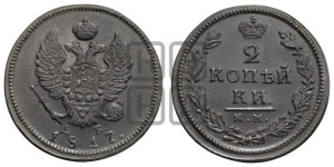 2 копейки 1817 года КМ/ДБ (Орел обычный, КМ, Сузунский двор)