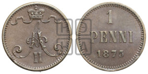 Пенни 1875 года