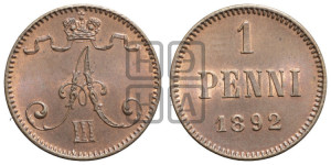1 пенни 1892 года