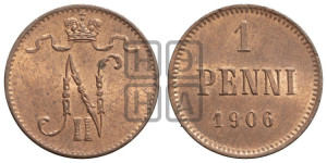 1 пенни 1906 года