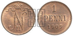 1 пенни 1909 года