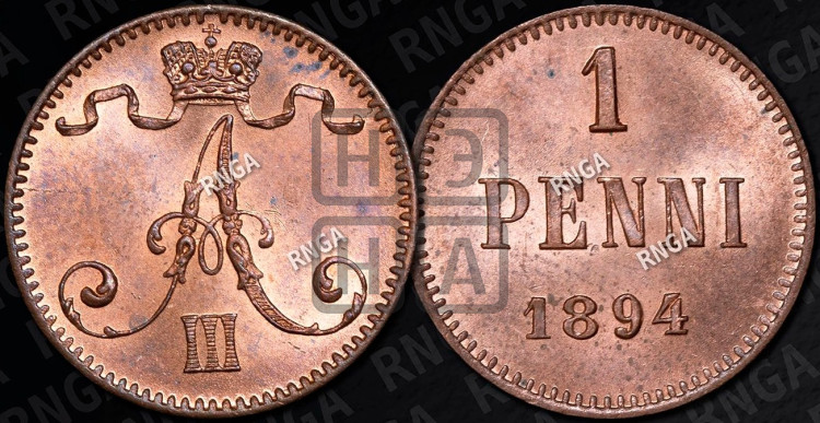1 пенни 1894 года