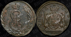 1 копейка 1771 года КМ (для Сибири)