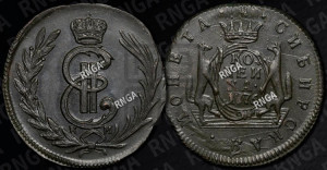 1 копейка 1776 года КМ (для Сибири)