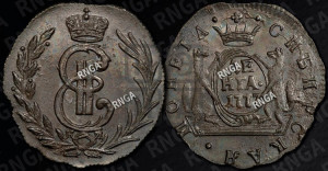 Денга 1777 года КМ (для Сибири)