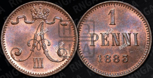 1 пенни 1883 года