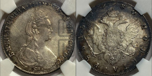 1 рубль 1780 года СПБ/ИЗ (новый тип)