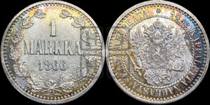 1 марка 1866 года S