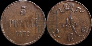 5 пенни 1872 года