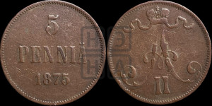 5 пенни 1875 года