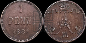 1 пенни 1882 года