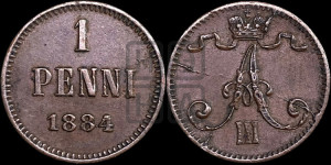 1 пенни 1884 года