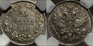 25 пенни 1901 года L