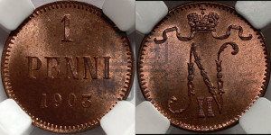 1 пенни 1903 года