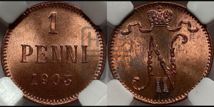 1 пенни 1903 года