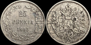 25 пенни 1906 года L
