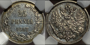 25 пенни 1907 года L