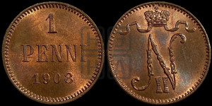 1 пенни 1908 года