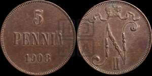 5 пенни 1908 года