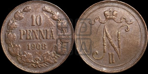 10 пенни 1908 года
