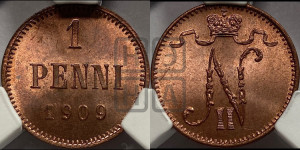 1 пенни 1909 года