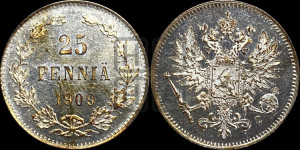 25 пенни 1909 года L
