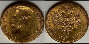 5 рублей 1909 года (ЭБ)