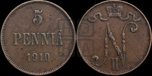 5 пенни 1910 года