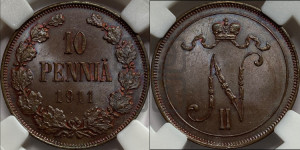 10 пенни 1911 года