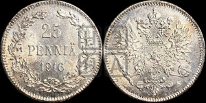 25 пенни 1916 года S