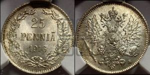 25 пенни 1916 года S