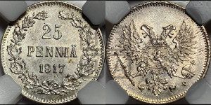25 пенни 1917 года S