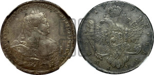1 рубль 1737 года (московский тип)